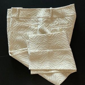 Cream w Metallic Gold Pants